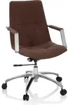 hjh OFFICE Home Office B&uuml;rostuhl SARANTO II Schreibtischstuhl mit Armlehnen Stoff