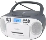 Reflexion RCR2260 wei&szlig;-grau / Boombox mit Radio, Kassette, CD und AUX-IN -