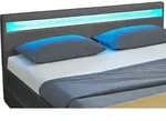 Juskys Polsterbett Lyon 140 x 200 cm mit Bettkasten, LED Beleuchtung,...