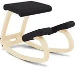 Variable, Original Kniestuhl, Design von Peter Opsvik, Natur/Schwarz - Schwarz