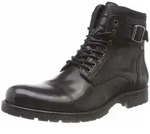 Jack & Jones Stiefel Albany Lederstiefel - Schwarz - 44