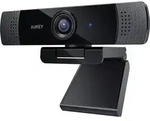 AUKEY Webcam 1080 Dual Mic PC-LM1E black, USB 2.0 - Schwarz