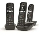 Gigaset AS690 Trio, Analoges/DECT-Telefon, Kabelloses Mobilteil,