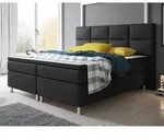 Inter Handels Boxspringbett Miami, 180x200, Schwarz - Schwarz