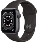 Apple Watch Series 6, OLED, Touchscreen, 32 GB, WLAN, GPS - Schwarz