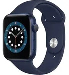 Apple Watch Series 6, OLED, Touchscreen, 32 GB, WLAN, GPS - Blau