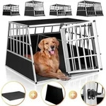 CADOCA&reg; Hundetransportbox Aluminium Hundebox Kofferraum robust verschlie&szlig;bar