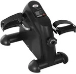 HOMCOM Heimtrainer Mini Bike Pedaltrainer Trainingsrad mit LCD-Display - Schwarz