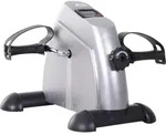 HOMCOM Heimtrainer Mini Bike Pedaltrainer Trainingsrad mit LCD-Display - Silber