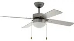 EGLO Deckenventilator Gelsina, 4 Fl&uuml;gel Ventilator mit Zugkette, Beleuchtung und