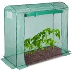 Relaxdays Tomatengew&auml;chshaus, rundes Dach, mit T&uuml;r, Tomatenhaus aus Stahl und