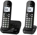 Panasonic Schnurlostelefon mit AB KX-TGC462 Duo - schwarz - Schwarz