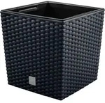 NABBI Blumentopf aus Kunststoff DRTS265L 26,5 cm - Anthrazit - Grau