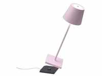 Zafferano Poldina Pro Tischlampe - Aufladbare LED Außenlampe - 38 cm - Pink