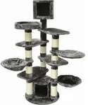 Kratzbaum Phoenix grau 180 x 130 x 60 cm - Schwarz