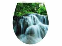 WENKO WC SITZ Wasserfall Absenkautomatik Toiletten Deckel Klo Brillen Duroplast