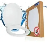 WENKO WC-Sitz Mod. Ostuni, belastbar mit 300 kg, recyclebarer Thermoplast mit
