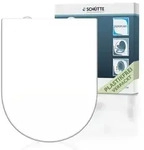 SCH&Uuml;TTE WC Sitz D Form, Duroplast Toilettendeckel mit Absenkautomatik und