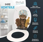 SANILO&reg; WC-Sitz mit Absenkautomatik Shower Cat, Toilettendeckel direkt vom
