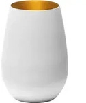 6x St&ouml;lzle Lausitz Elements Metallic Becher Wei&szlig;/Gold 465 ml