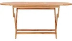 vidaXL Gartentisch Klappbar 160&times;80&times;75 cm Massivholz Teak - Braun