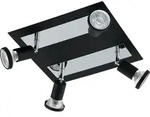 SARRIA Spot - L24 x H26 cm - schwarz, chrom - 4X4,5W inkl. - IP20 - Schwarz