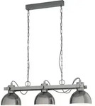 EGLO Pendellampe Lubenham, 3 flammige Vintage Pendelleuchte im Industrial...