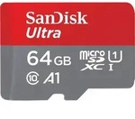 64GB SanDisk Ultra MicroSDXC 120MB/s +Adapter