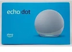 Amazon Echo Dot (4th Gen), Amazon Alexa, Sph&auml;risch, Wei&szlig;, Deutsch, Englisch,