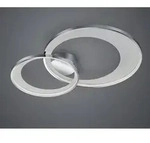 LED-Deckenleuchte - Chromfarben - Wei&szlig; - Metall - B 85 cm - dimmbar - Wei&szlig;