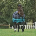 Horseware Mio T/O Lite Turnout Decke wasserdicht Black/Turq & Black HW 20,