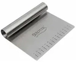 St&auml;dter Teigkarte aus Edelstahl 15 x 12cm x 0,9 mm