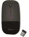 MediaRange Maus Wireless 3 Tasten, ger&auml;uscharm schwarz gl&auml;nz - Schwarz