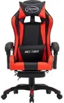 vidaXL Gaming-Stuhl mit Fu&szlig;st&uuml;tze Rot und Schwarz Kunstleder - Rot