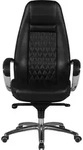 FineBuy AUSTIN B&uuml;rostuhl Schwarz Echtleder Schreibtischstuhl ergonomisch...