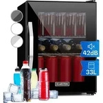 Klarstein Mini K&uuml;hlschrank mit Glast&uuml;r, Mini-K&uuml;hlschrank f&uuml;r Zimmer,