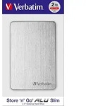 Verbatim Store 'n' Go ALU Slim Portable Festplatte 2 TB Silber, 2 TB, 2.5", 3.2...