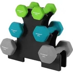 SONGMICS Hantel-Set Kurzhanteln, Hantel Set 12kg, Hexagon, Neopren Hanteln -