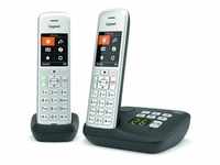 Gigaset CE575A Duo - Telefon - silber/schwarz