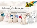 folia Adventskalender-Set BASIC Stoffbeutel 49-teilig - Bunt