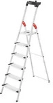 Hailo L80 ComfortLine Alu-Sicherheits-Stehleiter - 6 XXL-Stufen belastbar bis 150 kg