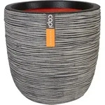 Capi Europe - Blumentopf kugel Rib NL - Anthrazit - 55x53 - KOFZ935 - Grau