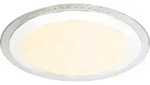 Globo Lighting Deckenleuchte Metall verchromt, LED - Wei&szlig;