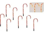 Zuckerstangen mit 7 LED - 8 St&uuml;ck im Set - Timer / 8 Funktionen