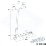 Stunt Scooter KICKLESS Piano - Schwarz