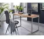 WOHNLING Schreibtisch GUNA Massivholz Akazie Computertisch 120 x 60 cm aus...