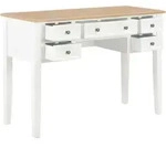 vidaXL Schreibtisch Wei&szlig; 109,5 x 45 x 77,5 cm Holz - Wei&szlig;