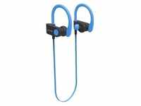 Denver® BTE-110BLUE Kopfhörer - kabellos, Nackenband, blau/schwarz