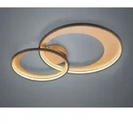 LED-Deckenleuchte - Goldgelb - Schwarz - Metall - B 85 cm - dimmbar - Gelb/Schwarz