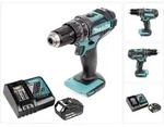 Makita DHP 482 RG1 Akku Schlagbohrschrauber 18 V 62 Nm + 1x Akku 6,0 Ah +...